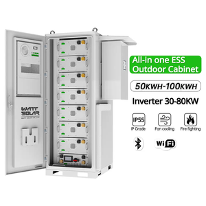 Batterie de stockage d'énergie solaire tout-en-un Watt Solar 50kWh 100kWh 150kWh 200kWh 250kWh pour extérieur WS-HV(50-215K)C, usage industriel et commercial - Product Image 5