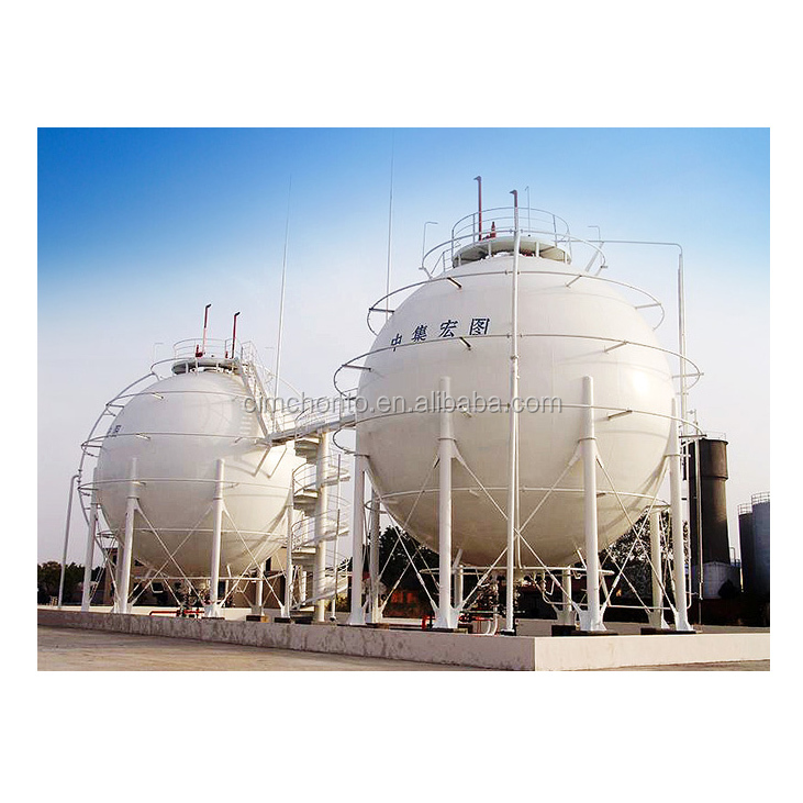 وعاء ضغط asme lpg البروبان كروية المجال مستودعات التخزين و اكسسوارات للبيع