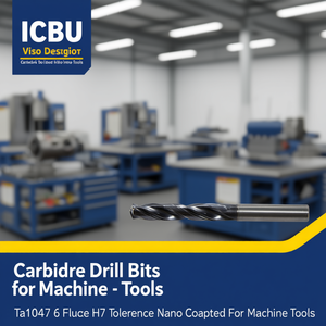 Foret en carbure Ta1047 à 6 cannelures, tolérance H7, revêtement nano pour machines-outils - Product Image 3