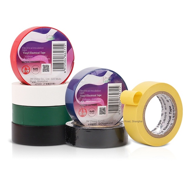 GH004 Gatamo 10m Electric PVC Insulating Waterproof Flame Retardant Adhesive Electrical Tape 18mm X 0.13mm Thickness Single