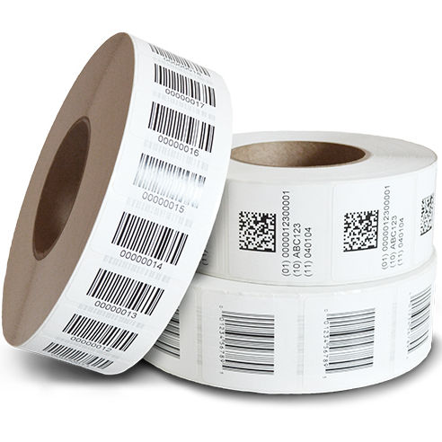 Custom QR Code Barcode Labels 4x6 Adhesive Vinyl Sticker Sheets Serial ...