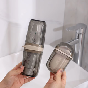 Wholesale Portable Travel Cup Cartoon Household Camping Soap Storage <b>Box</b> Toothpaste Mouthwash - Product Image 3