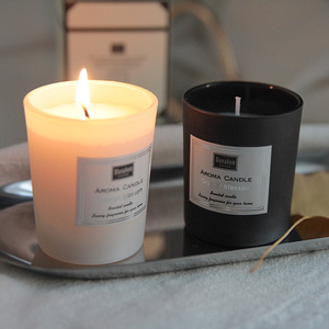 Luxury Private Label Dry Flowers Healing Crystal Soy Wax Scented Candle