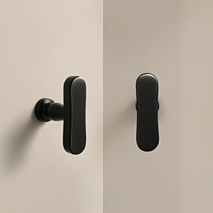 Modern Minimalist <strong>French</strong> Style T Bar Cabinet <strong>Door</strong> Handles Matte Black H59 Brass Pulls for Home Decor Projects - Product Image 4