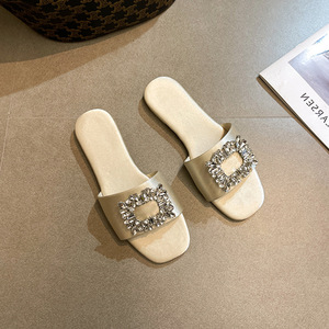 <span class=keywords><strong>Slide</strong></span> Xu Hướng Thời Trang Sandale Phẳng Sexy Plat Chất Lượng Lụa Rhinestone Kim Cương Ngoài Trời Mới Mùa Xuân Hàn Quốc Dép Đối Với Phụ Nữ - Product Image 2