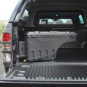 Boîte à outils pivotante noire en ABS pour benne de camion, personnalisée en usine en Chine, sans perçage, compatible F150 2015-2022 - Product Image 5