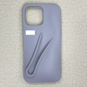 <span class=keywords><strong>Hailey</strong></span> stile 3D in Silicone rossetto custodia del telefono per iPhone 15 14 13 12 11 donne include impugnatura del telefono - Product Image 3