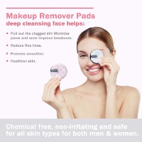 Pad Pembersih Makeup yang Dapat Digunakan Kembali, Pad Pembersih Wajah yang Dapat Dicuci, Pad Scrub Wajah Lembut Berbahan Plush dengan Kantong Cuci Berjaring