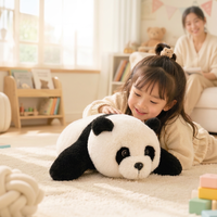 Robot Panda en peluche intelligent à commande à distance, jouet interactif, rembourrage en coton PP doux, compagnon éducatif pour enfants