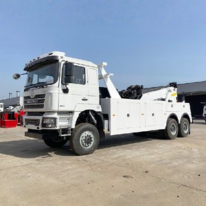 Camion de dépannage intégré Shacman 6x4 20 tonnes, camion de remorquage lourd, camion de remorquage pour un véhicule sur deux, camion de remorquage routier - Product Image 6