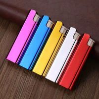 Briquet torche en métal avec logo personnalisé, rechargeable au butane, impression laser, vente en gros pour usage promotionnel