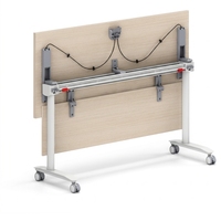 Table de formation rectangulaire Offre Spéciale Officeworks avec table pliante de table de classe d'étudiant de roues pour la formation et la salle de réunion