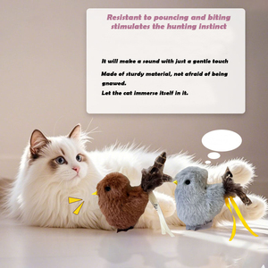 Âm thanh thực tế làm sang trọng tự động mèo trêu ghẹo điện chuột nhỏ Tự Giải trí vật nuôi squeak đồ chơi - Product Image 5