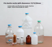 Machine à sceller les flacons semi-automatique de bureau Injection Glass Oral Liquid Bottle Ampoule Cap Verrouillage Aluminium Plastic Cap Sertissage