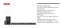 Système audio de barre de son TV 2.1, son professionnel, musique 60W, support TV avec barre de son pour cinéma maison