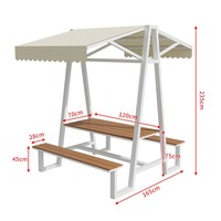 Combinaison de chaise de table carrée pour l'extérieur, pour le jardin, la cour, le thé au lait, les loisirs et les repas.