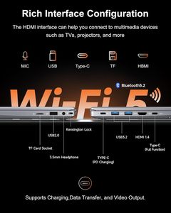 Lý tưởng cho sinh viên văn phòng 15.6 inch 1920x1080 FHD wifi 5 AMD 3020e 8GB DDR4 RAM 256GB SSD win11 máy tính xách tay máy tính - Product Image 6