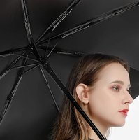 Parapluie de voyage personnalisé avec design du drapeau de Saint-Vincent-et-les-Grenadines, coupe-vent, pliable automatiquement, parapluie de soleil d'extérieur