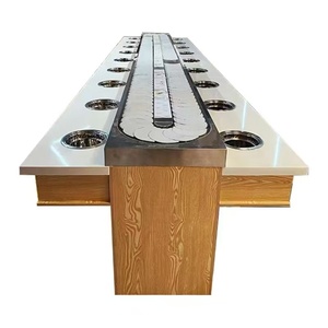 Transportador de cadena de cinta transportadora de sushi para <span class=keywords><strong>restaurante</strong></span> a precio de fábrica para tren de sushi y tipo rotativo - Product Image 1