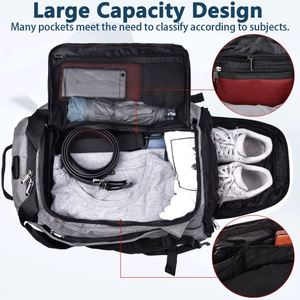Bolsa de Viaje Impermeable para Gimnasio, Bolsa de Fin de Semana para Hombre y Mujer, Mochila con Compartimento para Zapatos, Bolsa de Viaje de 40L - Product Image 2