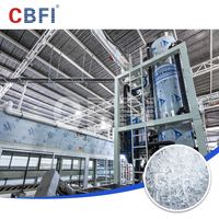 Machine à glace industrielle CBFI 20-100 tonnes avec compresseur Bitzer |   Usine de glace comestible entièrement automatisée pour une production à grande échelle