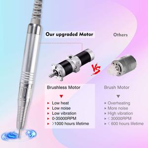 สว่านไร้สายแบบชาร์จไฟได้สำหรับเล็บ ระดับมืออาชีพ กำลังไฟฟ้า 35K - Product Image 5