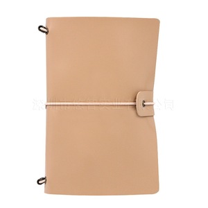 Funda impermeable para cuaderno de viaje de cuero PU, cubierta de libro de estilo artístico y fresco, funda protectora personalizable para cuaderno. - Product Image 1