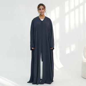 <span class=keywords><strong>Abaya</strong></span> di Lusso Ramadan EID 2026 Dubai con Perline Fatte a Mano Abito Musulmano da Donna Abbigliamento Islamico Cardigan <span class=keywords><strong>Abaya</strong></span> con Bottoni - Product Image 4
