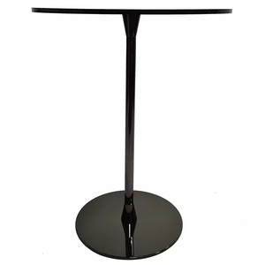 <span class=keywords><strong>Tavolino</strong></span> Contemporaneo in Acrilico Nero con Supporto in Acciaio, <span class=keywords><strong>Tavolino</strong></span> Laterale, Leggio in Acrilico, <span class=keywords><strong>Tavolino</strong></span> da Caffè <span class=keywords><strong>per</strong></span> Soggiorno e Negozio - Product Image 3