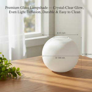 Factory Modern Indoor Glass Lamp <strong>Shade</strong> White Frosted Globe Lampshade Minimalist Industrial European Design for <strong>Light</strong> Covers - Product Image 2