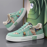 Chaussures pour hommes, baskets décontractées en tissu à coupe basse, style simple et tendance, vente en gros, baskets de créateur