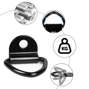 Yuyao D Type Pull Ring Black Triangular <b>Floor</b> Hook Cargo Control <b>Accessory</b> - Product Image 2