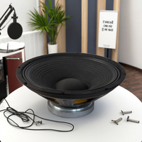 Subwoofer de 15 pouces 600W haute puissance avec panier en fonte et aimant en ferrite de 60oz pour des basses profondes, son de scène professionnel