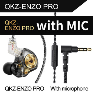 Écouteurs filaires QKZ ENZO PRO de qualité supérieure, casque audio Hifi détachable 3,5 mm <span class=keywords><strong>avec</strong></span> micro et basses pour <span class=keywords><strong>iPhone</strong></span>, sport et gaming - Product Image 4