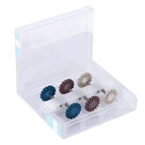 Roues de polissage diamantées pour <span class=keywords><strong>composite</strong></span> dentaire à bon <span class=keywords><strong>prix</strong></span>, kits de polissage dentaire pour l'hygiène bucco-dentaire, brosses flexibles en spirale - Product Image 1