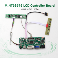 Carte mère PCBA de contrôleur LCD TFT universelle de qualité industrielle LVDS vers USB VGA, modèle ADB 1 oz Copper M.NT68676
