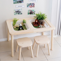 Table d'activités Montessori en bois pour l'intérieur, pour le sable et l'eau, pour les bébés, les garderies, les jardins d'enfants, meubles d'apprentissage