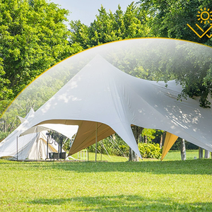 Luxe Waterdichte Enkele Torenspits Luifel Eenvoudig In Te Stellen Moderne Stijl Stervormige Zonwerende <span class=keywords><strong>Tent</strong></span> Voor Strandfeest Of Kamperen - Product Image 2