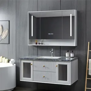 Armoire de salle de bain moderne et élégant, meuble de salle de bain modulaire haut de gamme, 2023