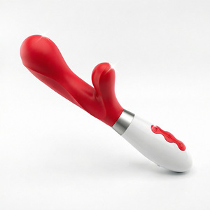 Vibromasseur rechargeable en silicone de qualité alimentaire, commande électrique par bouton, pour femmes, jouet pour adultes - Product Image 2