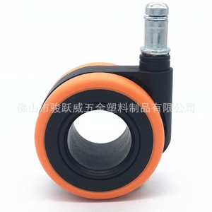 Furniture Caster 60mm Diameter Polyurethane Silent Hollow <b>Wheel</b> Threaded Stem Office Chair Accessory - Product Image 3