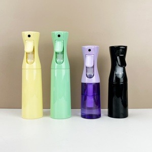 High-pressure Continuous Spray <b>Bottle</b> 200ml 300ml 500ml Green Silk Screen Customized Logo Ultra-fine Mist Plastic <b>Bottle</b> - Product Image 2