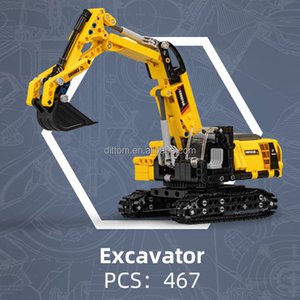 Cada C65003W excavadora pesada juegos <span class=keywords><strong>de</strong></span> bloques <span class=keywords><strong>de</strong></span> construcción camión ingeniería DIY montaje juguetes ladrillos educativos <span class=keywords><strong>para</strong></span> niños - Product Image 4