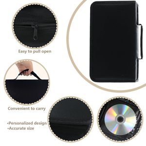 Organisateur de rangement <span class=keywords><strong>pour</strong></span> <span class=keywords><strong>DVD</strong></span> et CD personnalisé avec visière, capacité de 128, design pliable <span class=keywords><strong>pour</strong></span> voitures, maisons, bureaux et voyages - Product Image 3