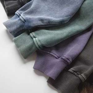 380g Cardigan con stampa lettere personalizzabili retrò dei pesi massimi americani felpa con cappuccio ampia versione larga da <span class=keywords><strong>uomo</strong></span> - Product Image 5