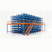 Plateforme de mezzanine en acier laminé à froid avec protection contre la corrosion, structure modulaire pour optimiser le stockage vertical