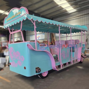 <b>Double</b>-row Luxury Modern All-metal Welded Sightseeing Carriage Wedding Party Event Customized Color ZHENDA Brand - Product Image 5