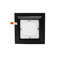 Lampes LED solaires modernes étanches pour poteaux de clôture de jardin, avec batterie incluse, en plastique noir, IP44, angle de faisceau 360°, 3000K