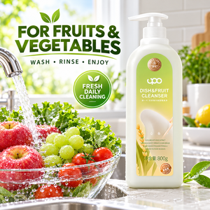 UPO <b>Dish</b> and Fruit Cleanser 800g Lemon Fragrance Eco-Friendly <b>Liquid</b> Detergent - Product Image 4