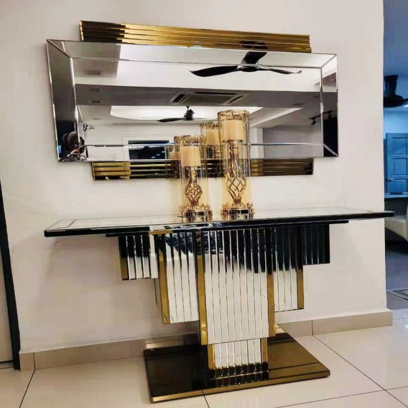 antique small entrance table gold